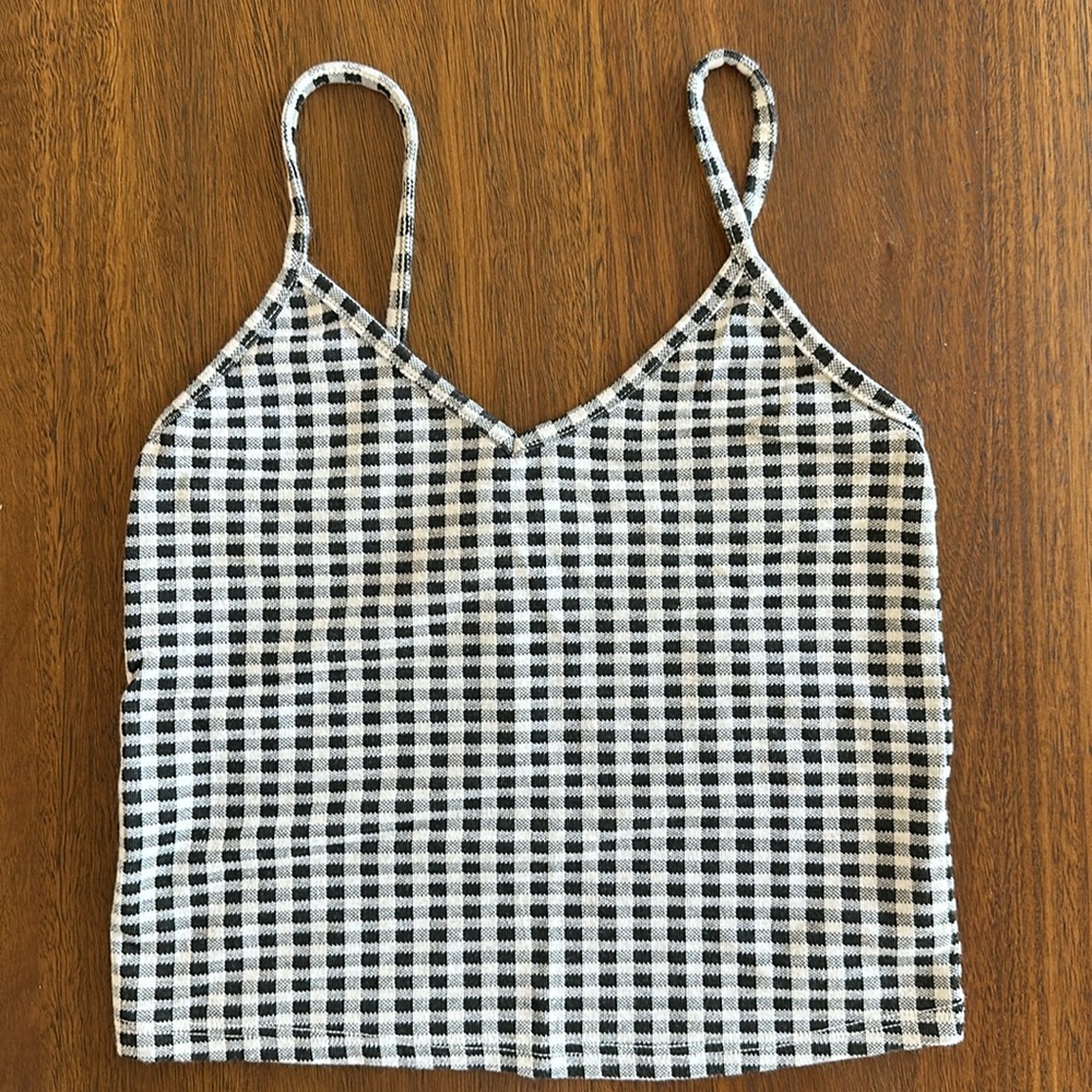 Topshop Gingham Tank
